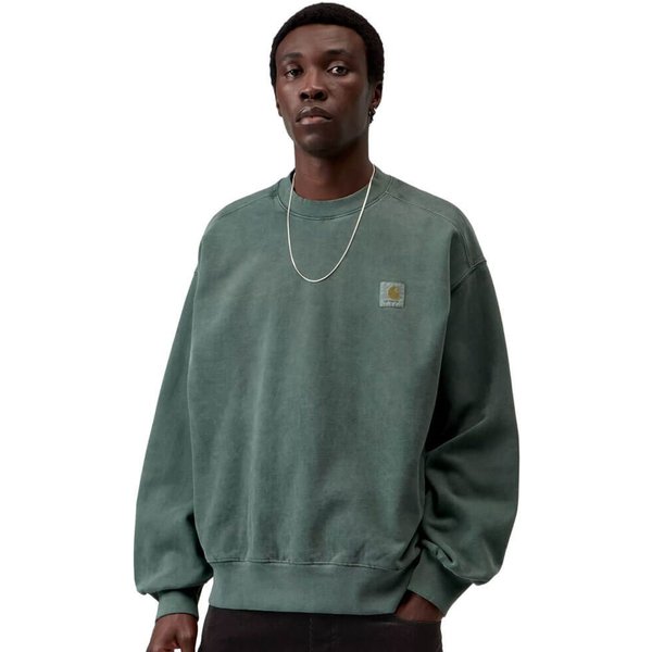 Carhartt WIP Mens Vista Sweatshirt - Dark Scarab (Garment Dyed) - XL