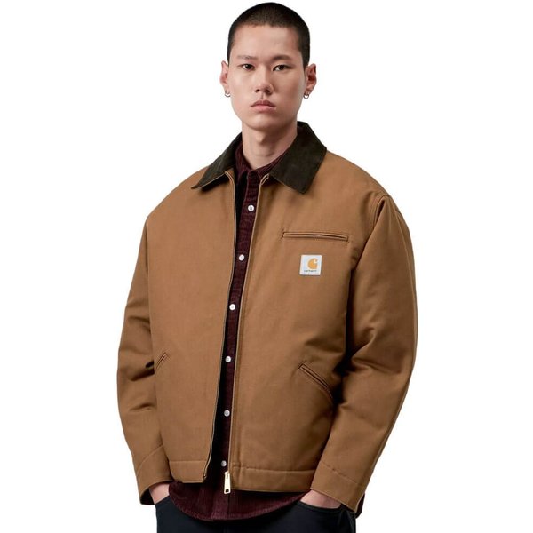 Carhartt WIP Mens OG Detroit Jacket (Winter) - WIP H Brown/Tobacco (Rigid) - L