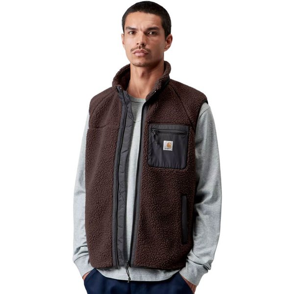 Carhartt WIP Mens Prentis Vest Liner - Palisander/Black - M