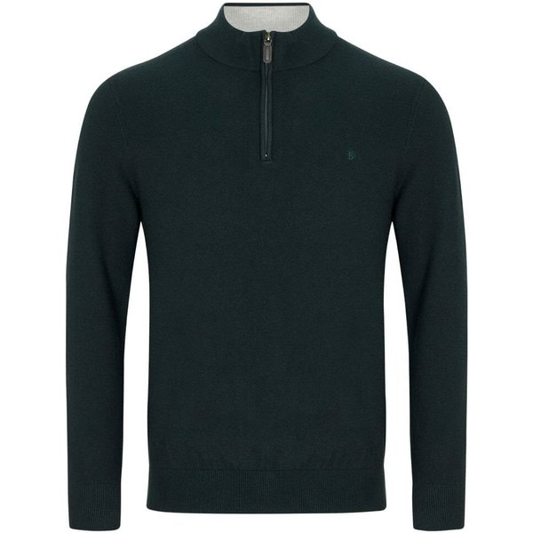 Benetti Mens Quinn 1/4 Zip Sweater - Forest - S