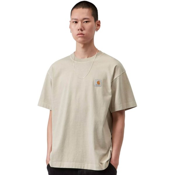 Carhartt WIP Mens Vista T-Shirt - Fleur De Sel (Garment Dyed) - L