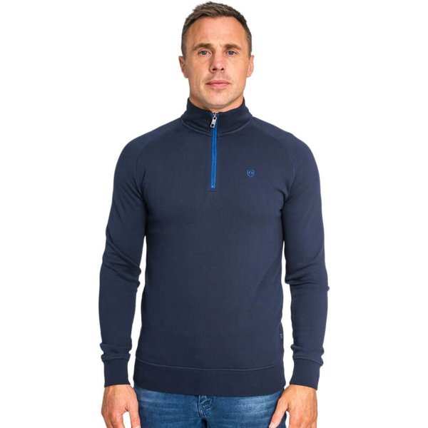 Tommy Bowe XV Kings Clothing Mens Falcons 1/4 Zip Sweater - Classic Cobalt - 2XL