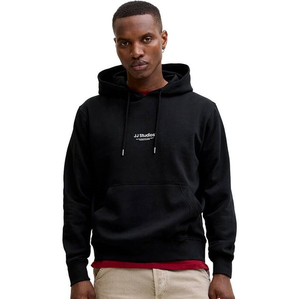 Jack And Jones Mens Soho Sweat Hoodie - Black - L