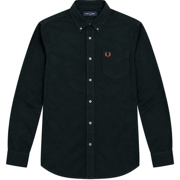 Fred Perry Mens Oxford Shirt - Night Green - L