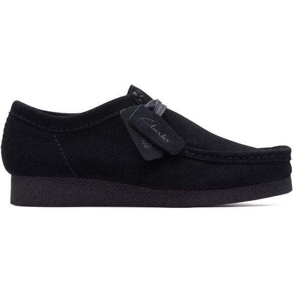 Clarks Originals Mens Wallabee EVO Shoes - Black Suede - 7