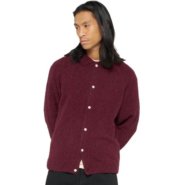 Edwin Mens Gemini Cardigan - Burgundy - S
