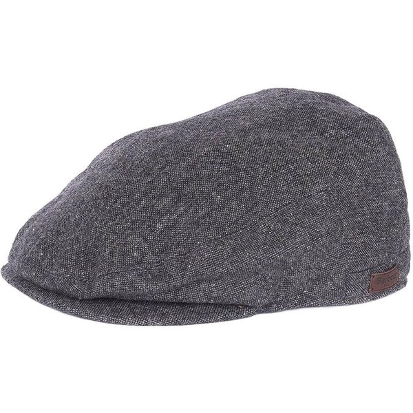 Barbour Barlow Flat Cap - Grey Herringbone - L