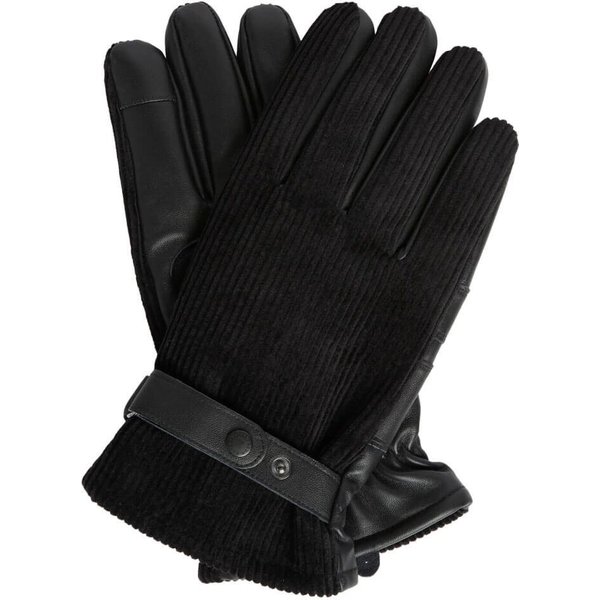 Barbour Mens Nelson Leather Gloves - Black - M