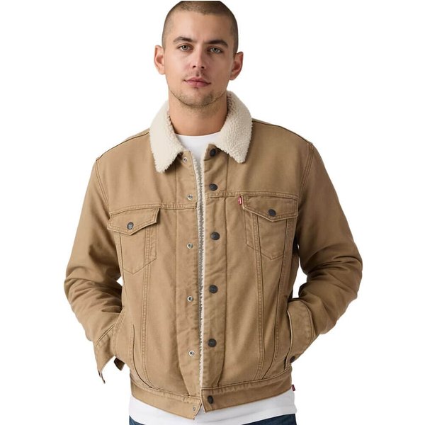 Levi's Mens Type III Sherpa Trucker Jacket - Ermine - S