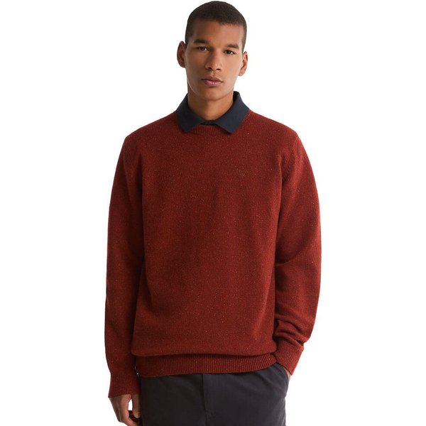 Barbour Mens Essential Tisbury Jumper - Russet - S