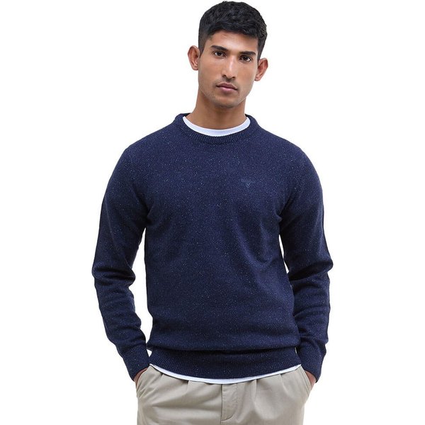 Barbour Mens Essential Tisbury Jumper - Classic Navy - S