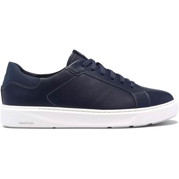 Clarks Mens Code C Lace Trainers - Navy Leather - 8