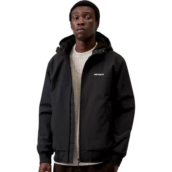 Carhartt WIP Mens Hooded Sail Jacket - Black - M