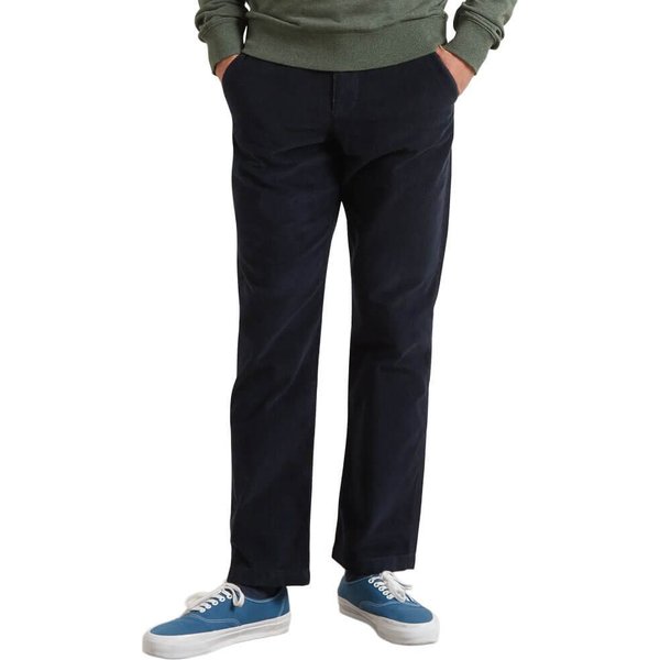 Farah Mens Roachman Regular Fit Cord Trousers - True Navy - 30W x 30L