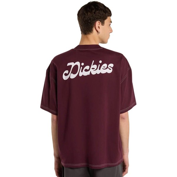 Dickies Mens Cornville Midweight T-Shirt - Maroon - L