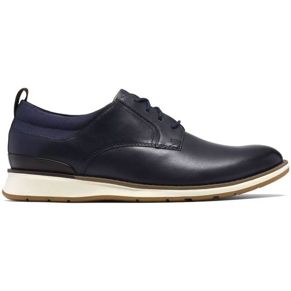 Clarks Mens Flexhybrid Derby Shoes - Navy Leather - 7