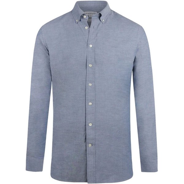 McGregor Mens Oxford Stretch Shirt - Navy - S