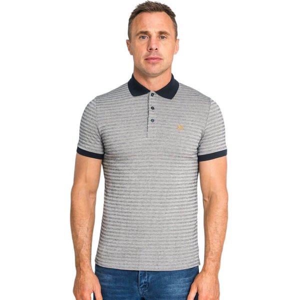 Tommy Bowe XV Kings Clothing Mens Ironwalker Polo Shirt - Classic Ripple - 2XL