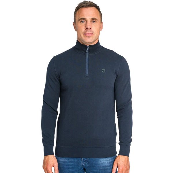 Tommy Bowe XV Kings Clothing Mens Kilgrove 1/4 Zip Sweater - Admiral - S