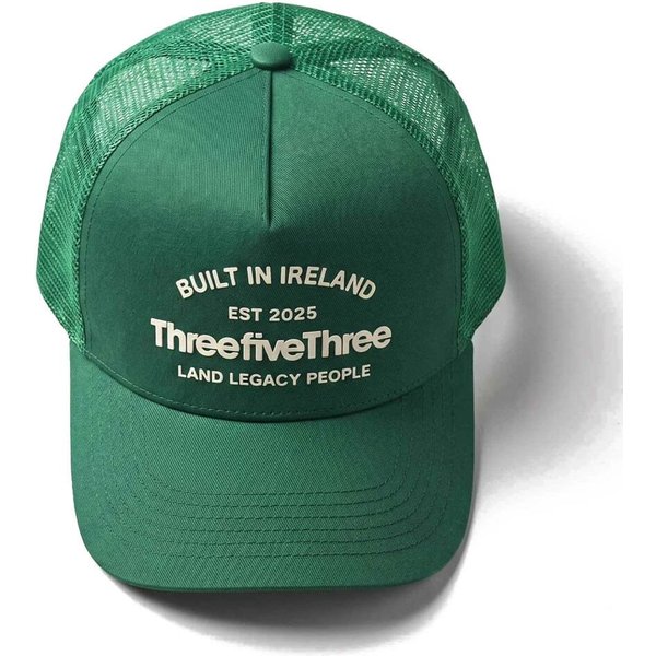 ThreefiveThree Crest Trucker Cap - Emerald Green - One