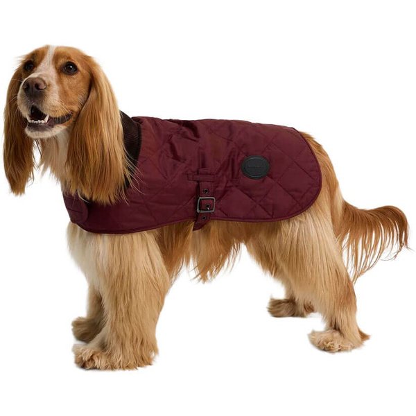 Barbour Quilted Dog Coat - Rosewood - S