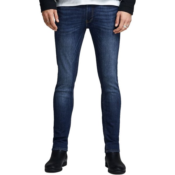 Jack And Jones Mens Liam 014 Skinny Jeans - Dark Blue - 28W X 32L