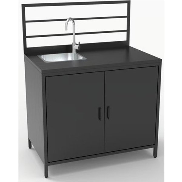 Cucina Da Esterno Amicasa GL8453 Konnect Base 2 Ante Battenti Con Lave-image