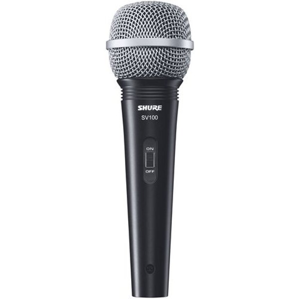 Microfono A Filo Shure SV100A Black E Silver-image