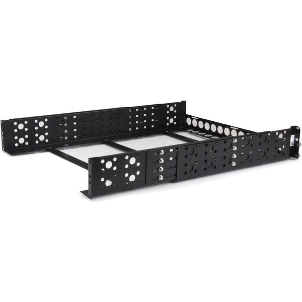 Startech.Com Guide Rack Universali 2U - Staffe Di Montaggio Fisse - Binari Per Rack Da 19" A Profondità Regolabile Per Apparecchiature Non Montabili A Rack - Nero-image