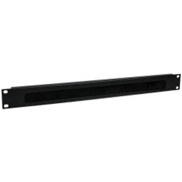 Startech.Com Pannello Di Gestione Cavi Ad Alta Densità Per Server Rack 1U, Robusto Organizzatore Di Cavi Orizzontale Con Spazzola A Listello, Pannello Passacavi In Acciaio Per Data Center-image