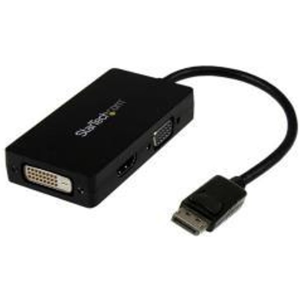 Startech.Com Cavo Adattatore 3 In 1 Displayport A Vga/Dvi/Hdmi - Convertitore DP A VGA Hdmi DVI-image