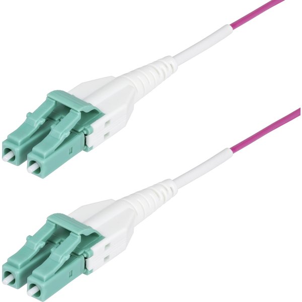 Startech.Com Cavo In Fibra Ottica Multimodale Da 10M LC A LC (Upc) OM4 Viola Erica, 50/125 µM, 40G/100G, Lommf/Vcsel, Cavo In Fibra Uniboot, Certificato Ofnr Riser-image