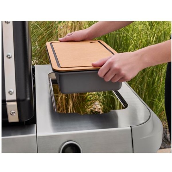 Taglere Con Recipiente Per Piastre Premium Slate Da 76 Cm Weber 340013-image