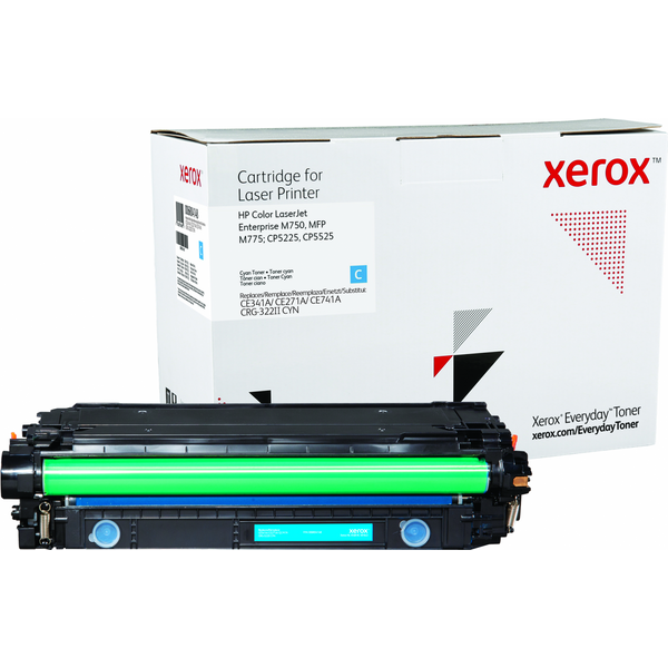 Toner Rigenerato Everyday™ Di Xerox Ciano Compatibile Con HP 651A 650A 307A (CE341A/CE271A/CE741A), Capacità Standard-image