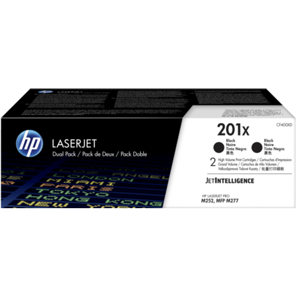 HP Confezione Da 2 Cartucce Toner Nero Originale Ad Alta Capacità Laserjet 201X-image