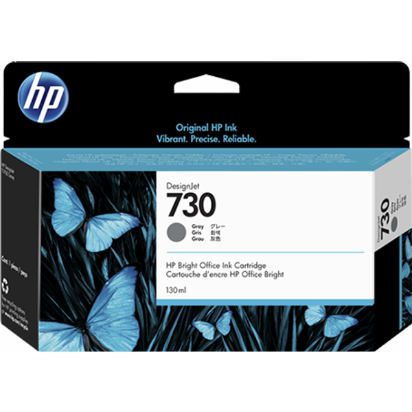 HP Cartuccia Di Inchiostro Grigio Designjet 730 Da 130 Ml-image