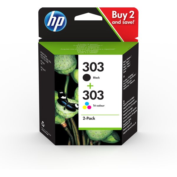 HP Confezione Da 2 Cartucce Di Inchiostro Nero/In Tricromia Originali 303-image