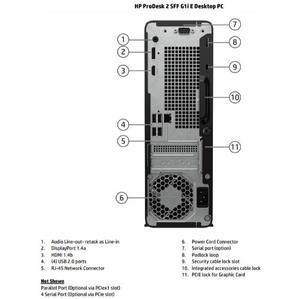 HP Prodesk 2 SFF G1I E Intel® Core™ I5 I5-14400 8 GB DDR5-SDRAM 256 GB SSD Windows 11 Pro PC Nero-image