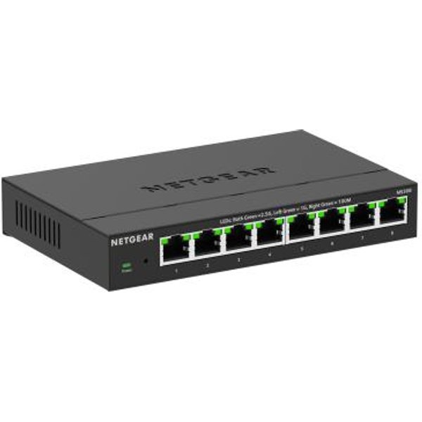 Netgear MS308 Non Gestito 2.5G Ethernet (100/1000/2500) Nero-image
