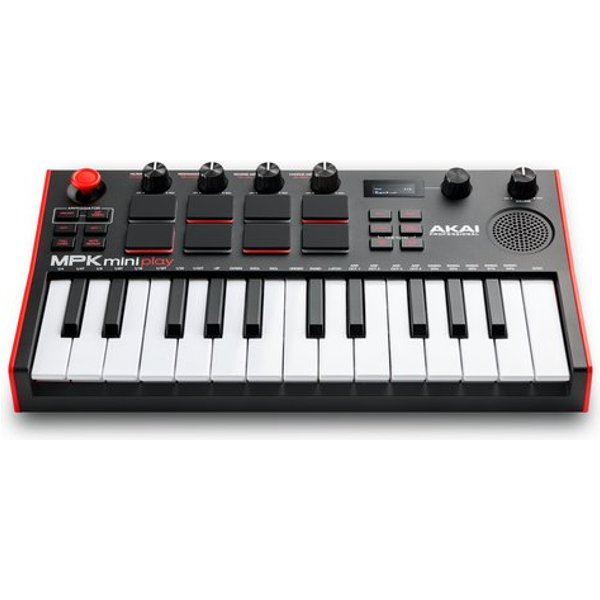 Tastiera Controller Disc Jockey MPK Mini Play Mk3 Black E Red-image