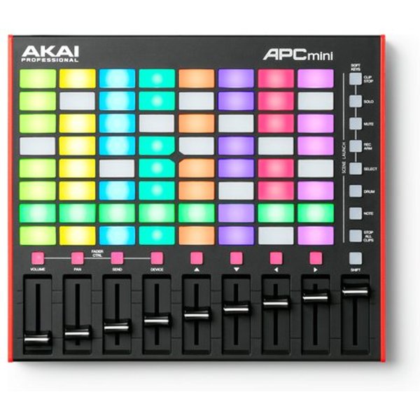 Controller Disc Jockey Akai APC Mini Mkii Black E Red-image