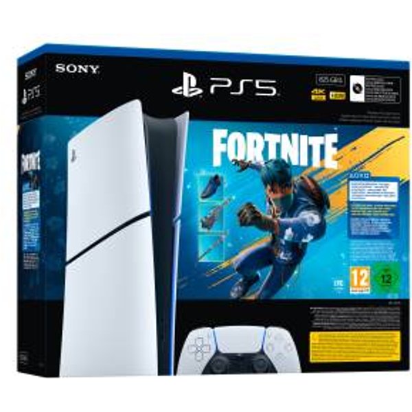 Sony Interactive Entertainment Playstation 5 Digital Edition - Fortnite Flowering Chaos Bundle 825 GB Wi-Fi Nero, Bianco-image