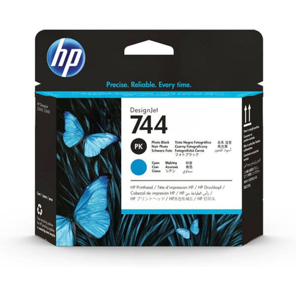 HP Testina Di Stampa Nero Fotografico/Ciano Designjet 744-image