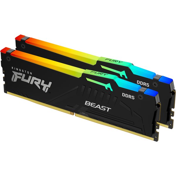Kingston Technology Fury Beast 16 GB 5200 Mt/S DDR5 CL40 Dimm (Kit Da 2 Moduli) RGB-image