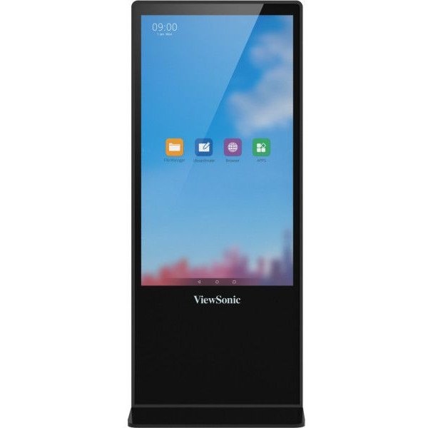 Viewsonic EP5542T Visualizzatore Di Messaggi Design Totem 139,7 Cm (55") LED 450 Cd/M² 4K Ultra HD Nero Touch Screen Android 8.0-image