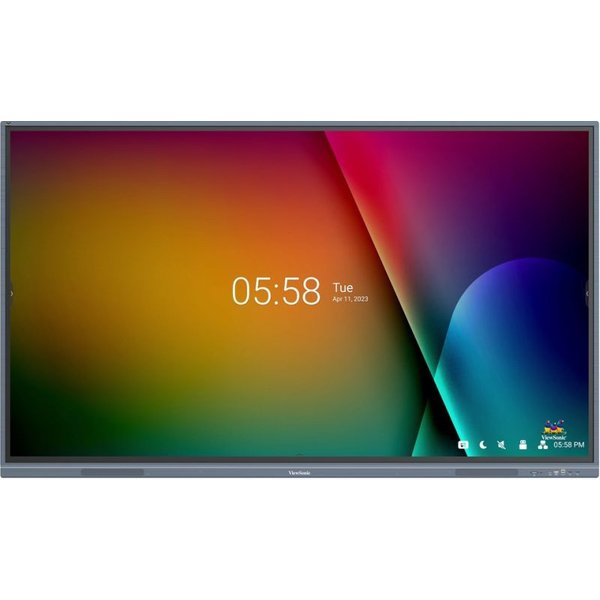 Viewsonic IFP8633-G Visualizzatore Di Messaggi Pannello Piatto Interattivo 2,18 M (86") LED Wi-Fi 450 Cd/M² 4K Ultra HD Nero Touch Screen Processore Integrato Android 11-image