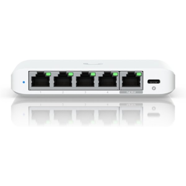Ubiquiti Switch Usw-Flex-2.5G-5 5 Porte LAN 2.5Gbe Poe+ Gigabit Di Cui 1 Porta Input Poe++ L2-image