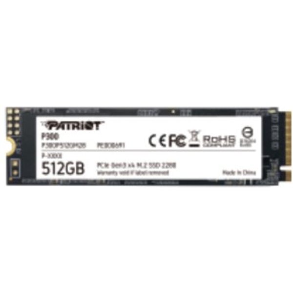 SSD Patriot 512GB P300 M.2 2280 Pcie Gen3 X4 READ:1700MB WRITE:1200 Mb/S - P300P512GM28-image