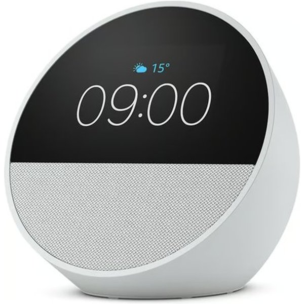 Assistente Vocale Amazon B0C2RSK776 Echo Spot 2024 White White-image