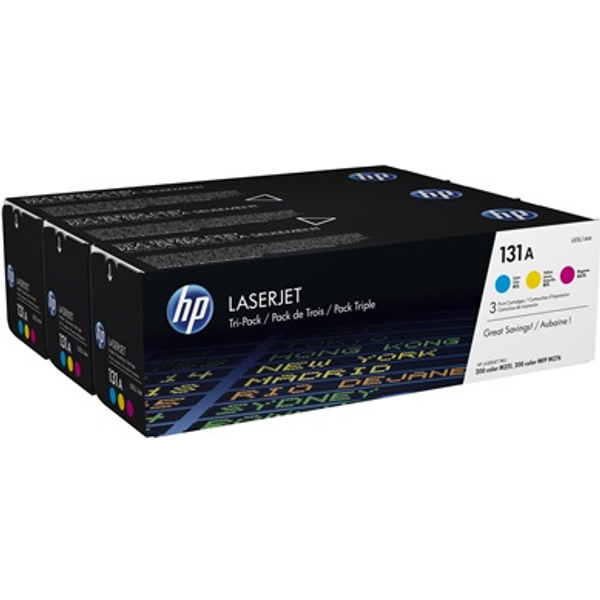 HP Confezione Da 3 Cartucce Toner Originali Ciano/Magenta/Giallo Laserjet 131A-image